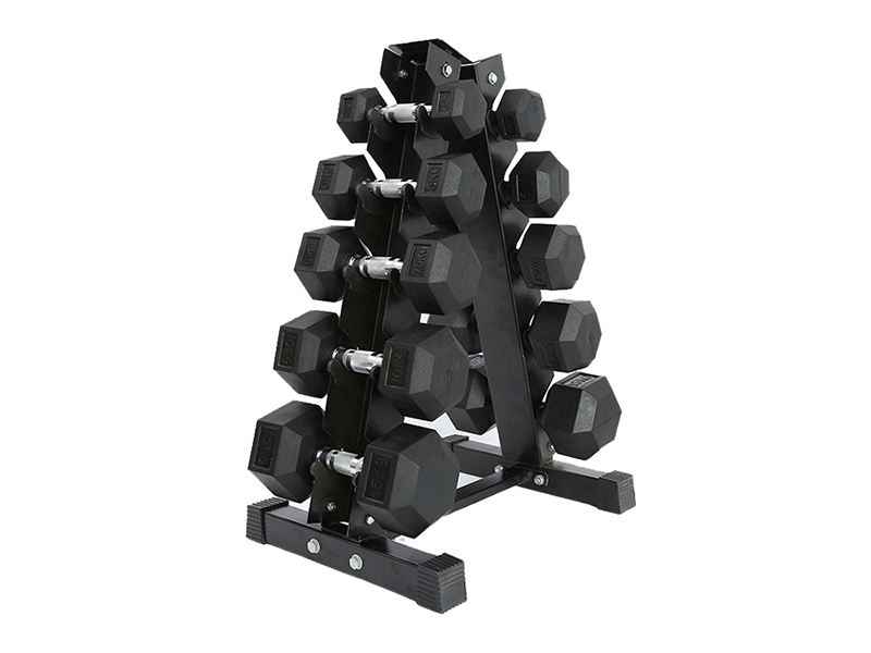 Black Hex Dumbbells